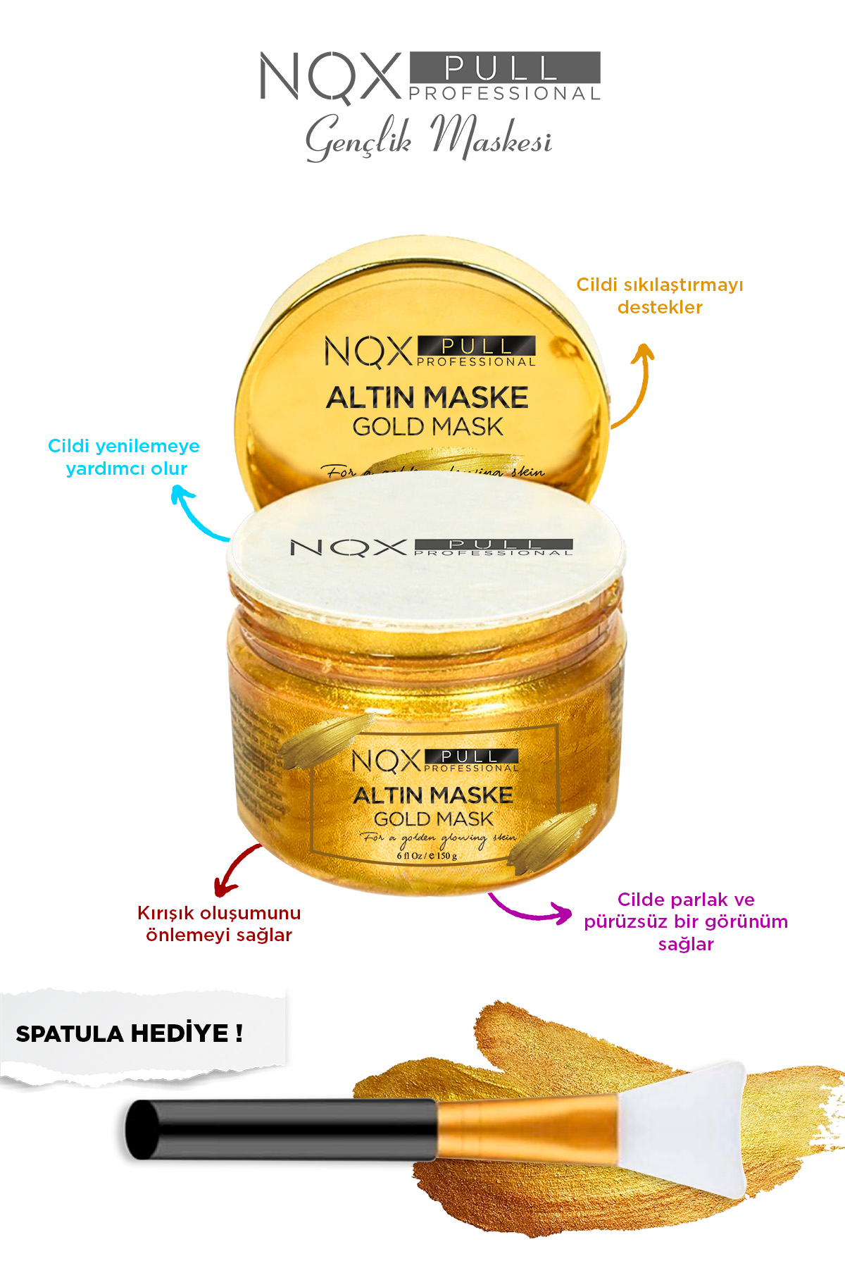 Altın Maske Gold Soyulabilen Altın Maske B5 Vitamin Genclik Maskesi 150 ml